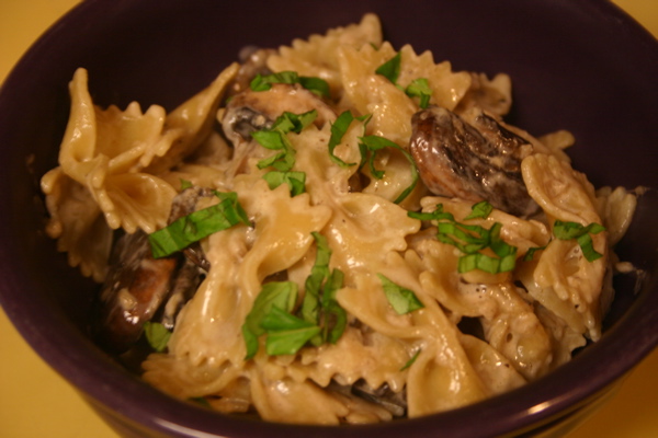 creamy mushroom pasta