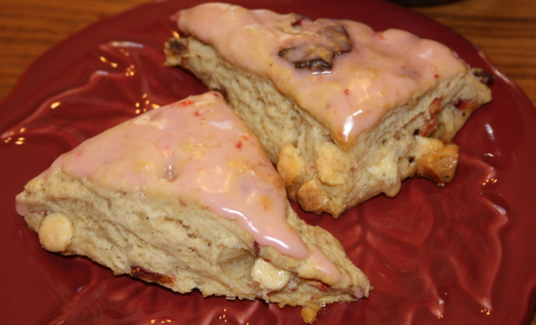 strawberry scones