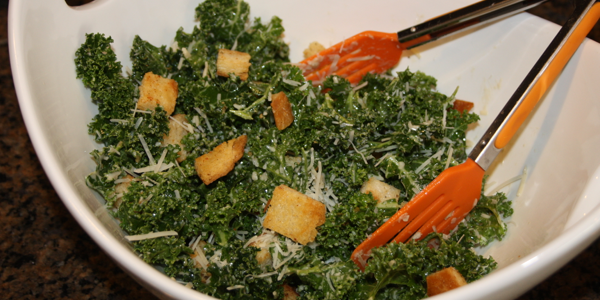 Massaged Kale Caesar Salad